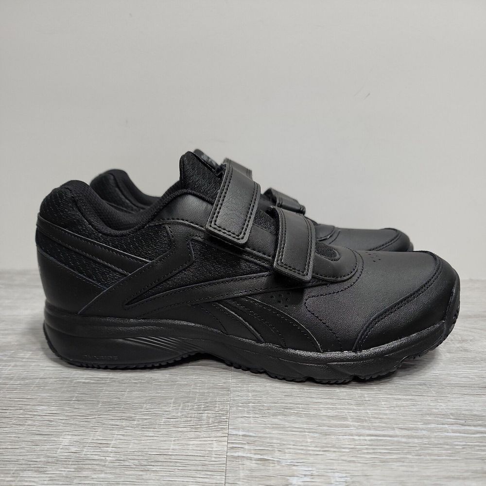 Reebok Women's Work Cushion Black, Size 9‎ Shoes Sneakers Strap Slip Resistant